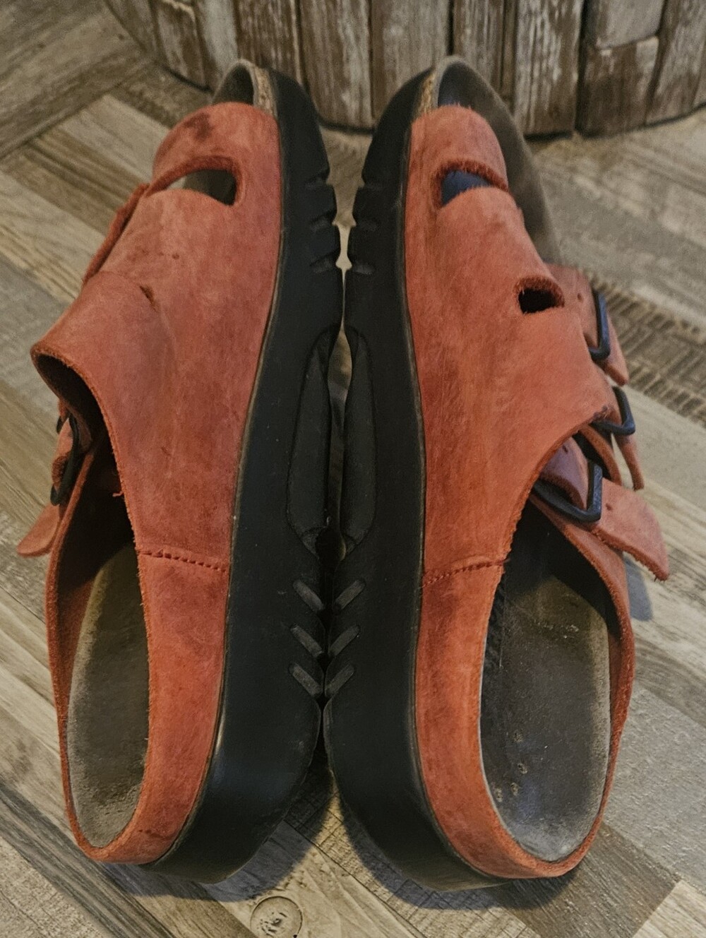 Mephisto Zach Fit sandals in red suede . 36 - Picture 5 of 12